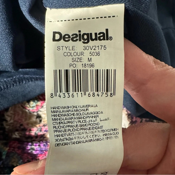 Desingual Atypical  Chula Life Multi Coloured Lined Dress Side Zip Size Medium - Picture 7 of 14